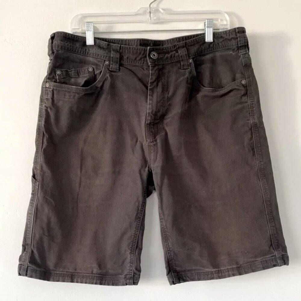 Prana Brown Organic Cotton Jean Shorts Regular Fit 36X11 Gorpcore Beach Casual